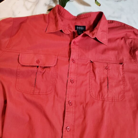 HARBOR BAY Men's Co-Pilot Sport Shirt Size 3XLT - Picture 1 of 13